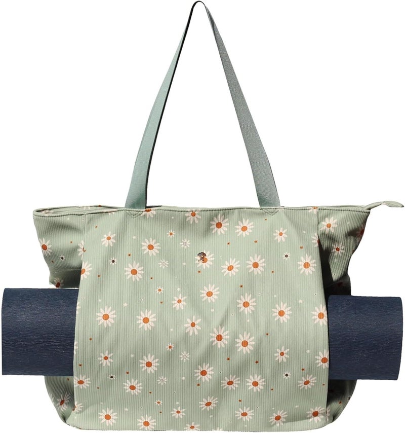 ESVAN Yoga Mat Bag Yoga Tote Carrier Shoulder Bag Carryall Tote for Office,Yoga,Pilates,Travel,Beach and Gym - Image 1
